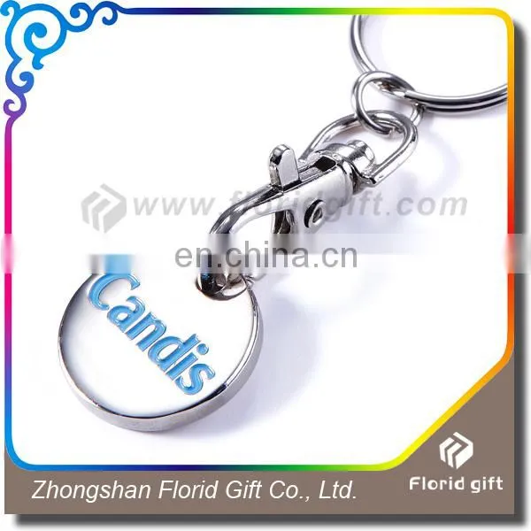 Metal Souvenir Keyring, Top Sale Mini Custom Trolley Coin Keyring photo-4