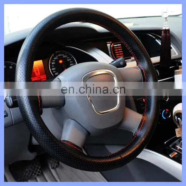 Hand Sewn Car Steering Wheel Sets Manufacturers Selling Universal For All Cars Real Leather Car Steering Wheel Cover photo-6