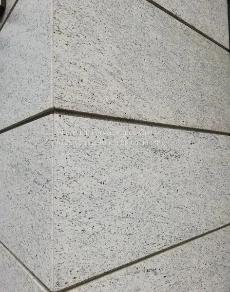 Brazil Granite Tiles Natural White Granite Slabs Cladding Exterior Stone Wall Facade Tiles Facades Panels Wall Tiles photo-3