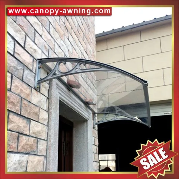 House Door Window Sunshade Rain Aluminium Aluminum Diy pc Polycarbonate Awning Canopy Canopies Shelter Canopies Awnings Cover Shield photo-5
