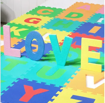 36-SQFT Giant Play Mat 9-tile Excise Mat Easy Setup Solid EVA Foam Mat Multi-color Interlocking Floor with 18-border
