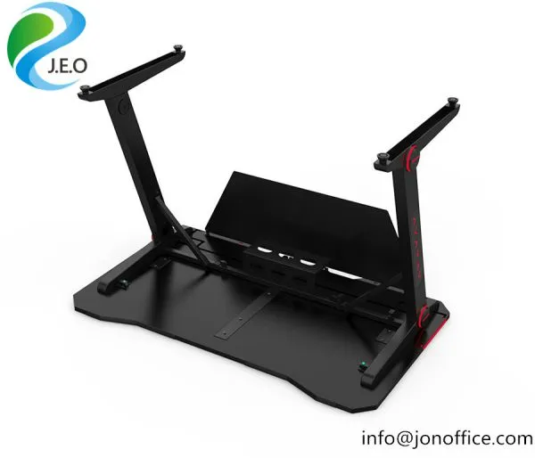 2020 Office Furniture Best Computer Gaming Desk With LED Lights photo-3