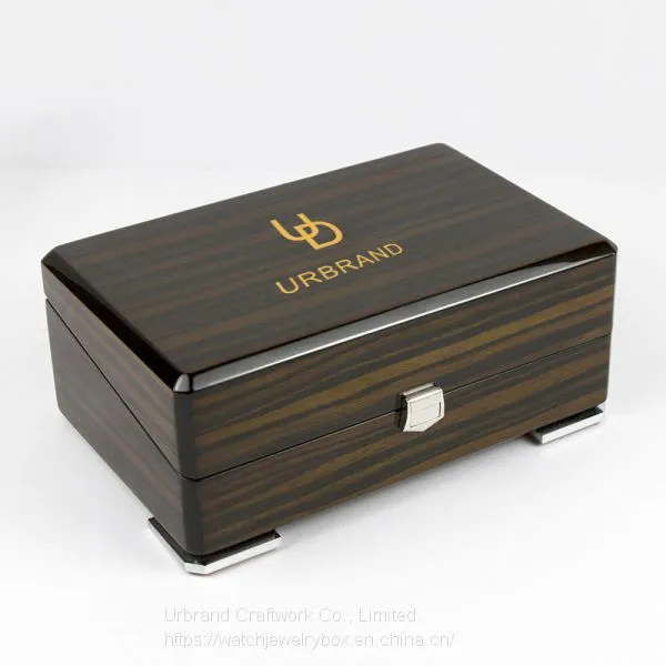 Custom Home Furnishing Storage Gift Custom Small Black Watch Box photo-2