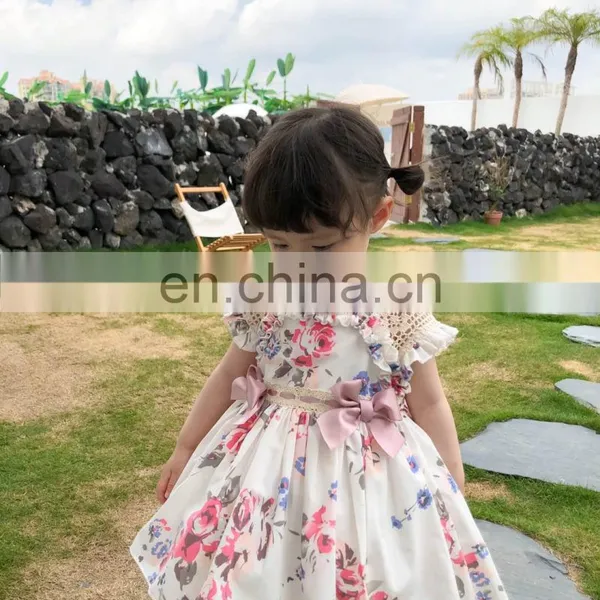 Summer Lolita Spanish Princess Dress Bow Print Sleeveless Ball Gown Vintage Birthday Easter Party Dress For Girl photo-6