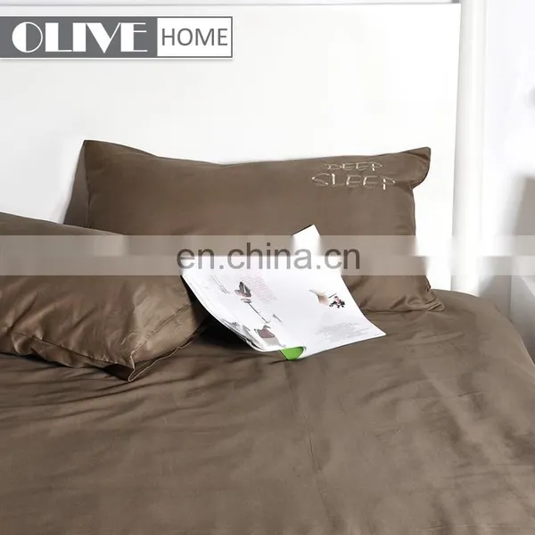 2018 OLIVEHOME 100% Cotton Soild Color Queen Size Home Embroidery Quilt Set Children Bedding Sets Black Comforters photo-5