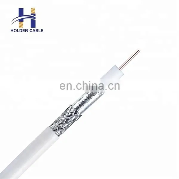 Online China Shop Al/cu Braided Rg6 75 100 Ohm Coaxial Cable for Antenna or Communication photo-3