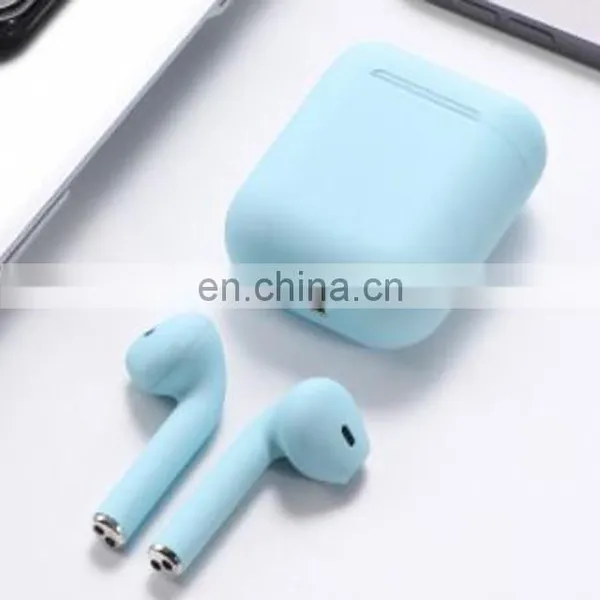 Sale Products I12 Macaroon Waterproof Type-c Music ROHS IPX4 Portable TWS Headphones Wireless Bluetooth Earphone photo-2