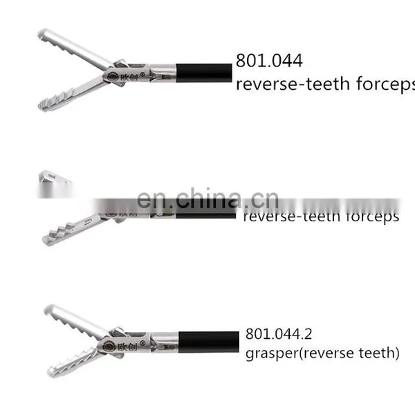 Geyi Autoclavable Reverse-teeth Grasper China Laparoscopic Forceps Medical Supplies photo-2
