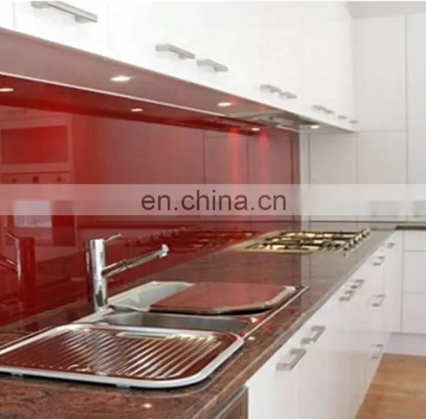 Customized 6mm Printed Glass Splash Back Kitchen Sink Glass Splashback photo-3
