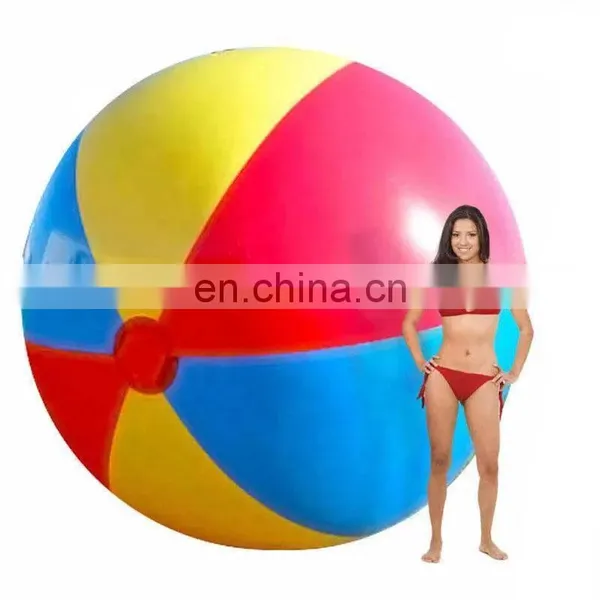 Custom Chinese Hot Sale Large Inflatable Sprinkler Pink Softball Moon Beach Ball , Large Inflatable Ball Play on Beach for Fun