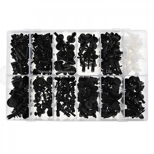 HE09 350PCS Black Car Universal Bumper Fixed Clamp Push Type Fasteners photo-5