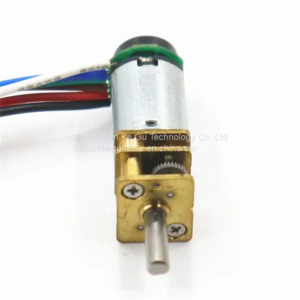 3V 5V 6V 12V 65rpm 200rpm N10 N20 N30 Micro 12mm DC Gear Motor With Encoder From Kegumotor photo-3