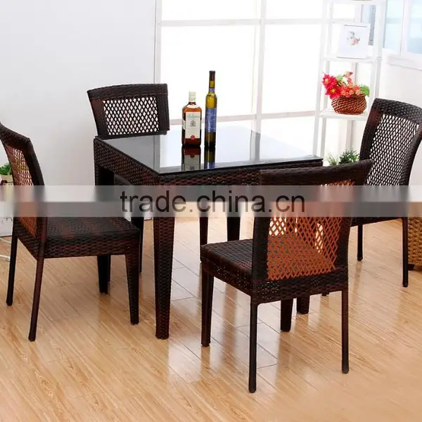 High Quality Ratten Dining Gerden Sets, Rattan Chair Rattan Table
