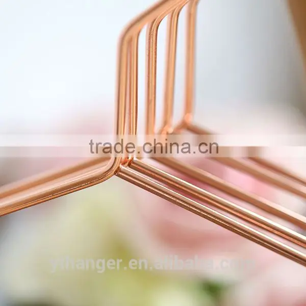 Coat Copper Hanger Shirt Rose Gold Metal Hanger Metal Wire Coat Hangers Quality Choice photo-4