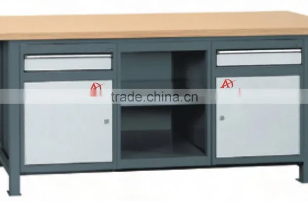 Cold Rolled Steel Garage Use Workbench With Wood Top AX-3322 photo-4