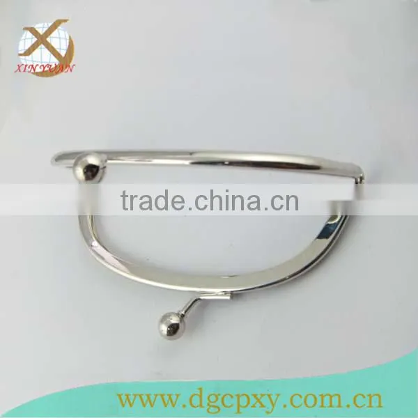 Beautiful Heavy Metal Bag Frame None Hole Frame With Ball Kiss Lock photo-4
