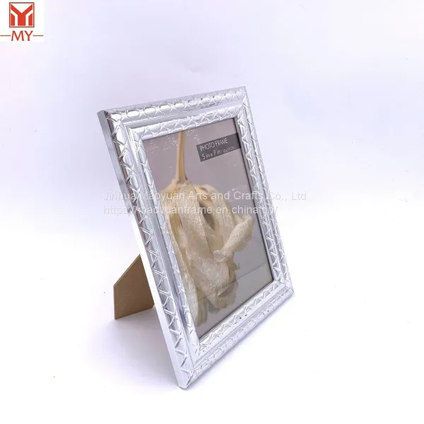 Creative Wedding Simple Photo Frame PS Plastic Silver Antique Photo Frame photo-3