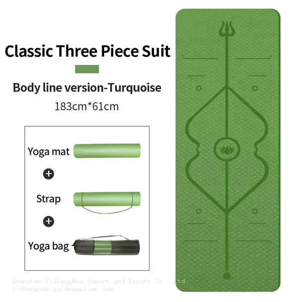 Custom Logo Fitness Anti-slip Boldfit Tpe Yoga Mat Thermoplastic Elastomer Yoga Mat photo-5