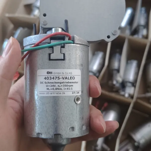 NIDEC 403.475 24V DC Worm Geared Motor 0.8Nm High‑Torque Brushed Gear Motor For Industrial Automation Equipment