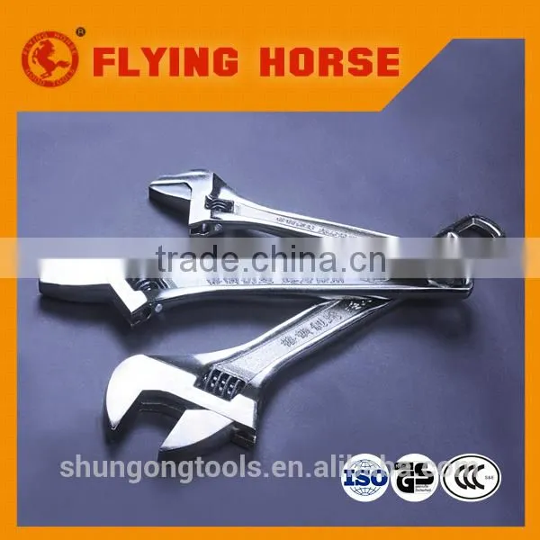 Forged Adjustable Wrench With Chrome Plated