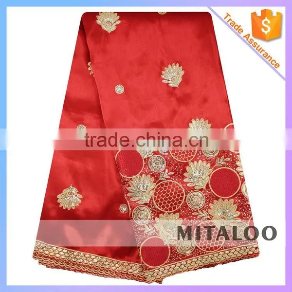 Mitaloo MGP1008 Hotselling Yellow Lace African New George Lace Nigeria Silk Lace photo-4