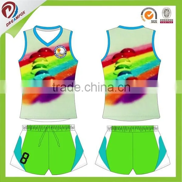 Best Quality Sublimation Custom Volleyball Jersey Design Wholesale