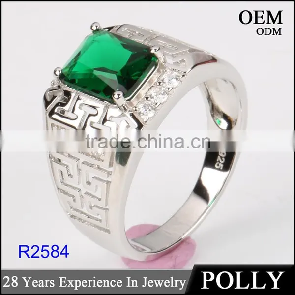 Custom 925 Sterling Silver Jewelry Men Amethyst Rings photo-2