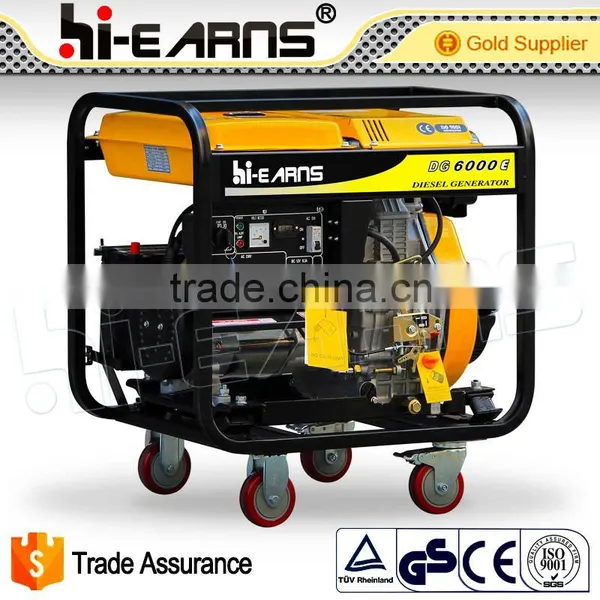 5kw Open Frame Omni Directional Wheel Diesel Generator Prices