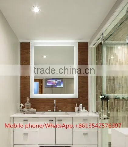 LED Lighted Frameless Rectangle Mirror for Luxury Hotel photo-4