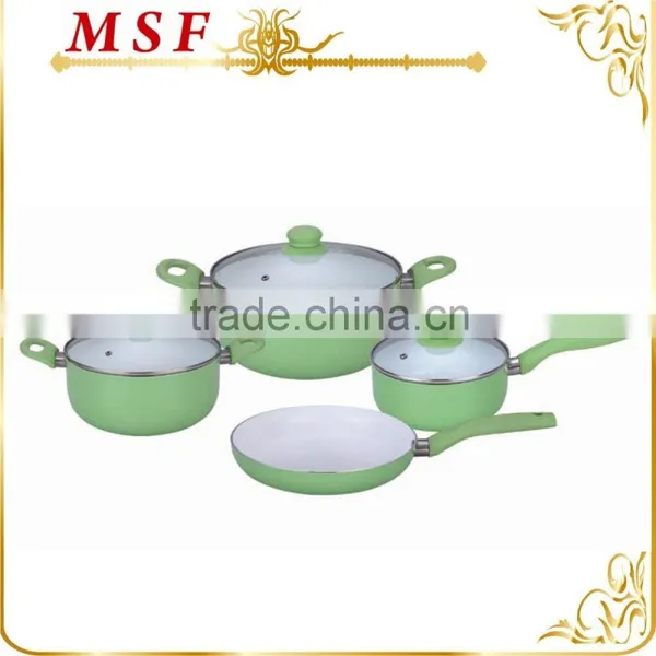MSF-6266-casserole Professional Aluminum Cookware Pressing Aluminum Casserole Hot Pot Heat Resistant Silicon Handles photo-5