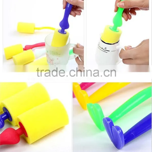 M059 Interesting Cartoon Washing Brush Sponge Clean Cup Brush Glass Brush photo-6