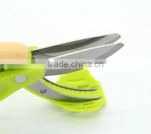 Amazon Kitchen Scissor Green Metal Salad Tongs Cutter photo-3