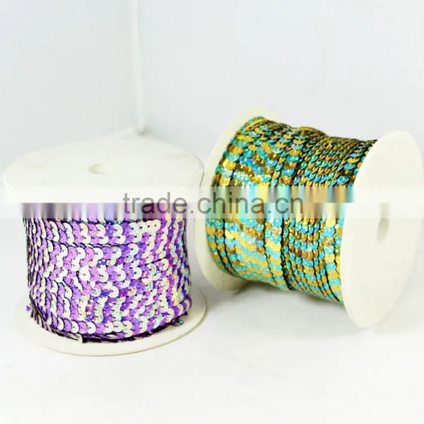 Wholesale China Cheap Hot Sale 8mmc PVC Sequins Trimming photo-2