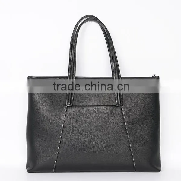 Women Handmade Genuine Leather Envelope Tablet Bag Briefcase Clutch File Bag photo-2