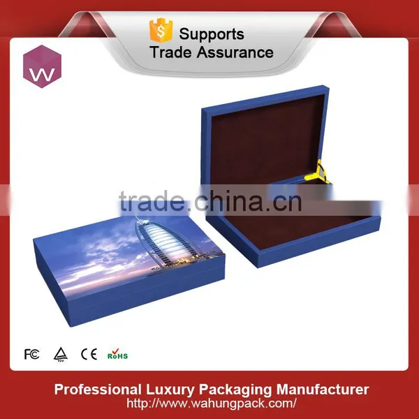 Empty Inside Black Glossy Painting Chocolate Box With Two Floors photo-4
