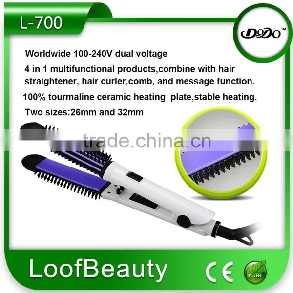 China Manufacturer of Professional Hair Straightening Comb Brush photo-3