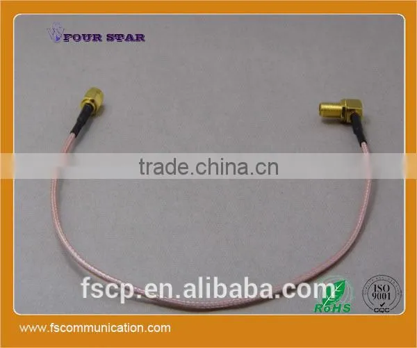 RG316 Cable Assembly With SMA RP-Female Bulkhead Right Angle to SMA RP-Male Connector photo-5