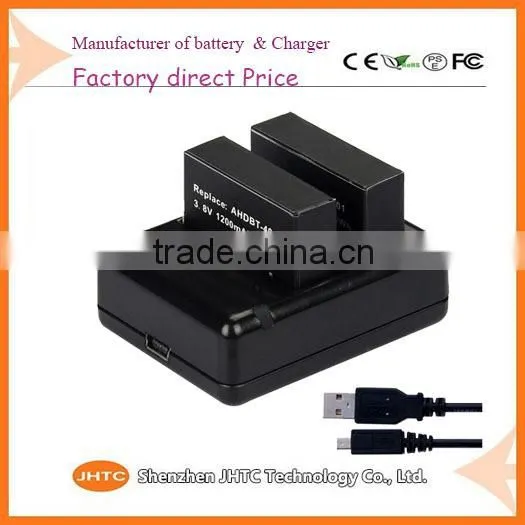 Dual 18650 Wall Camcorder Video Camera Digital Battery Charger 18650 Battery Charger for Gopro