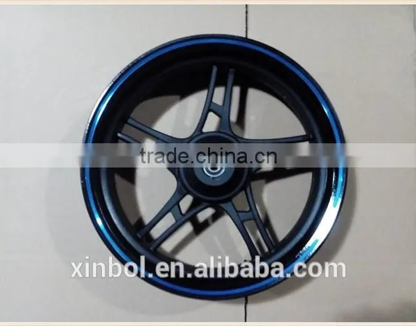13 Inch Motorcycle Alloy Wheel, Front Wheel With Blue Edge