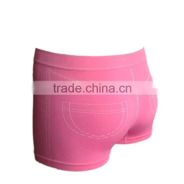 Seamless Girls Wearing Jeans Boxer Women Boxer photo-3