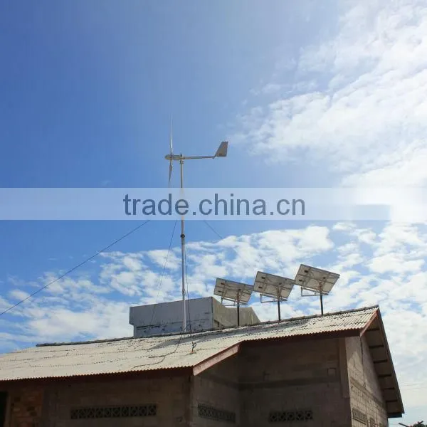 House Using Wind Turbine and Solar Panel Generating Systems 3.5KW photo-2