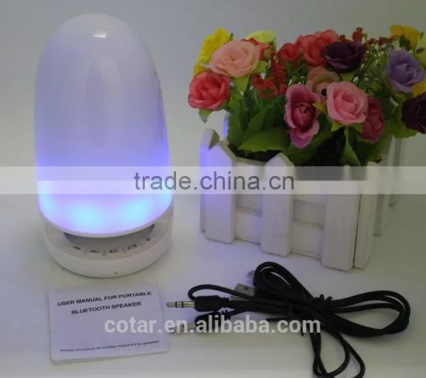 2016Innovative Fantasy Colorful LED Lamp MIC Wireless Bluetooth 4.0 Speaker Speakerphone Built -in Lithium Battery photo-4