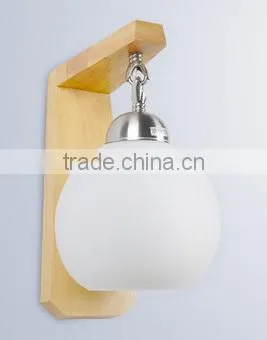Small Wall Lamp, Wall Lamp for Hotel, Corridor Wall Lamp, Wood Base Wall Lamp
