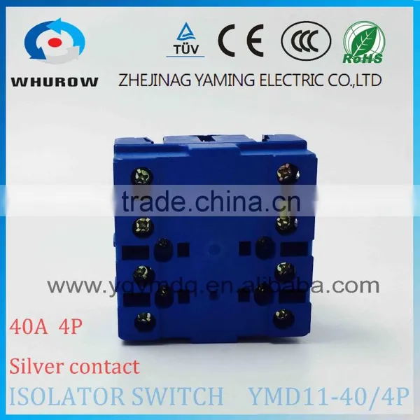 Isolator Switch YMD11-40/4P Load Break Switch Universal Power Cut off Switch 40A 4 Phase Changeover Cam Switch Sliver Contacts photo-5
