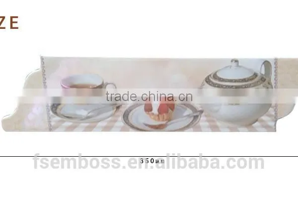 Inkjet Ceramic Relief Decor Border/listello Macthing Wall Tile Length 260/300/350mm photo-4