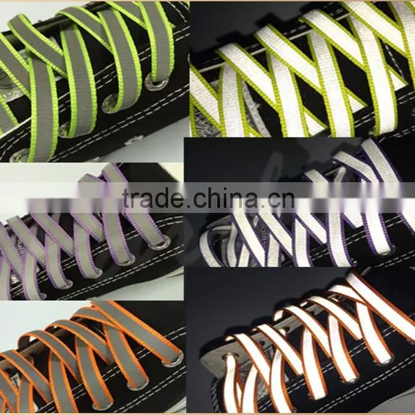 MOQ 100 Pairs Light Reflective Shoelaces Under UV Blacklight photo-5