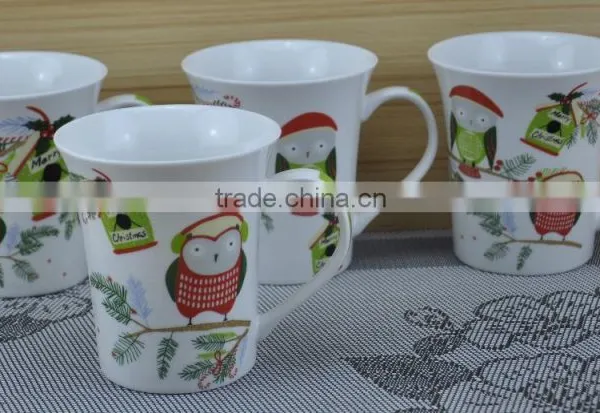 12OZ Butterfly Overall Decal Printed Coffee Cups, Shiny Surface New Bone China Mug, KL5003-10281 photo-5