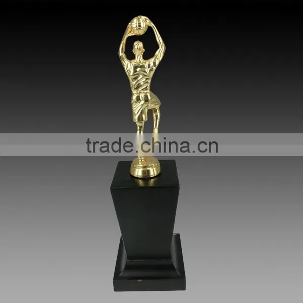 Basketball Cup Golden Manscore a Basket Awards With Black K9 Crystal Base Factory Direct Customized Sports Trophy photo-2