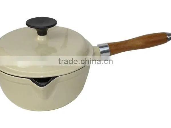 white enamel cast iron cookware