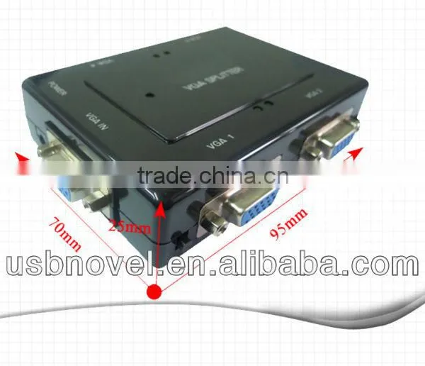 250MHZ VGA 4 Port Splitter With Led Light and Switch photo-5